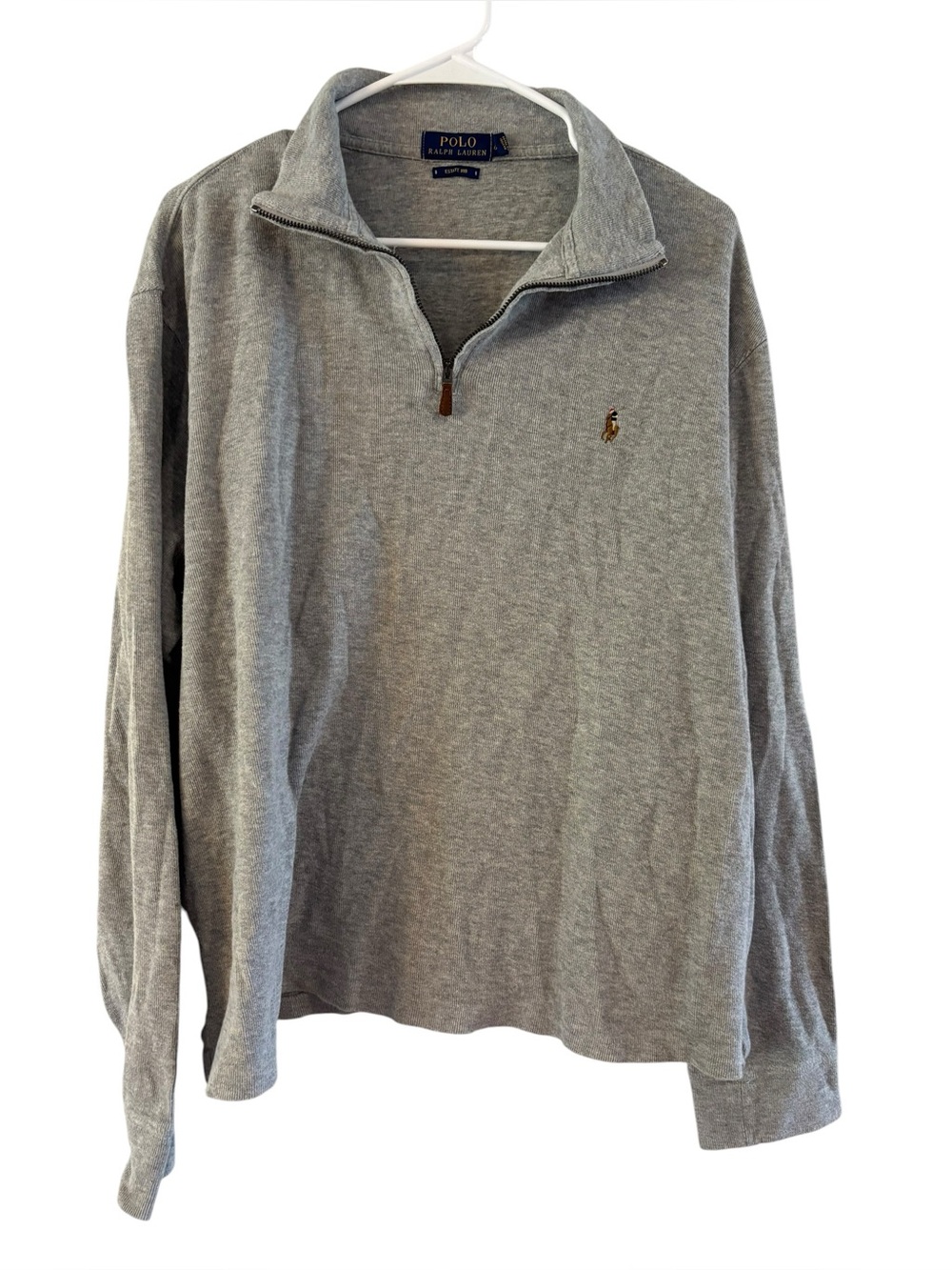 Polo Ralph Lauren Men's Estate Rib Quarter-Zip Sweater Long Sleeve Size L